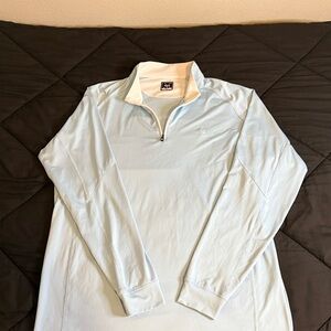 Deolax Light Blue Quarter-Zip Pullover